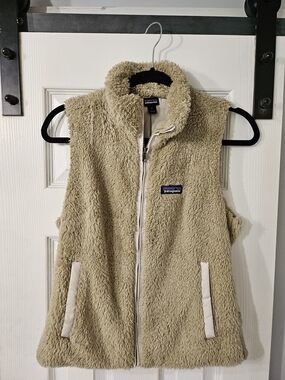 🏕 Patagonia Los Gatos Women’s Tan Fleece Vest 🏕